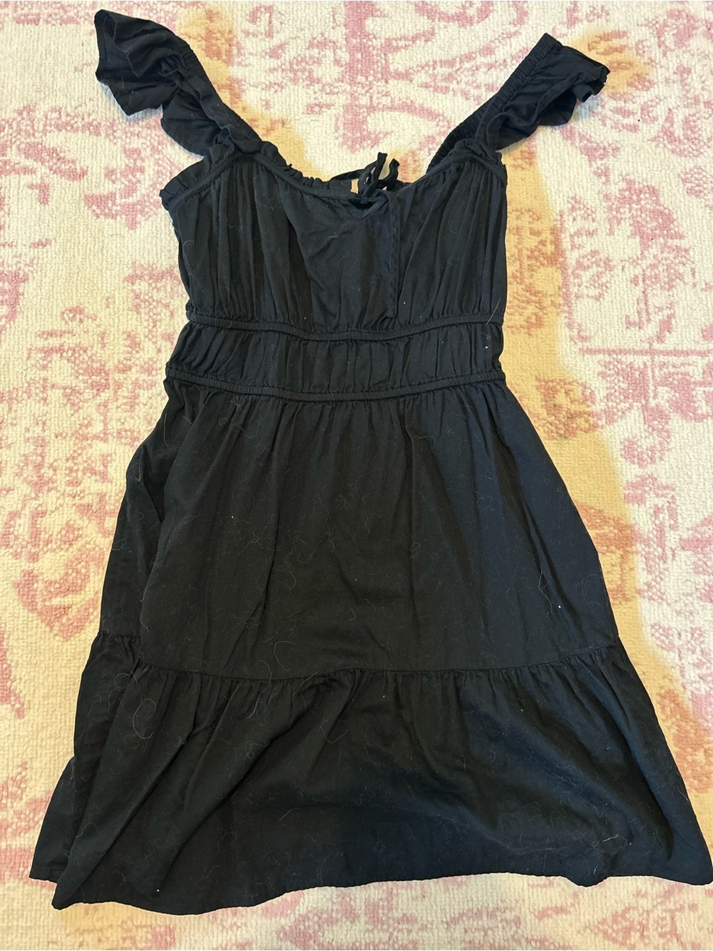 GAP Black Ruffle Strap Casual Dress for Girls